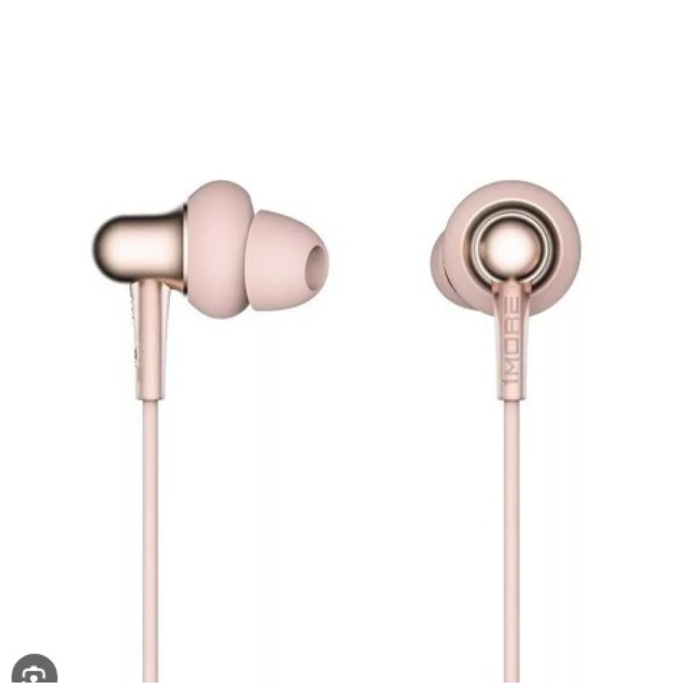 1more Stylish Dual Dynamic In-Ear Headphones Pink