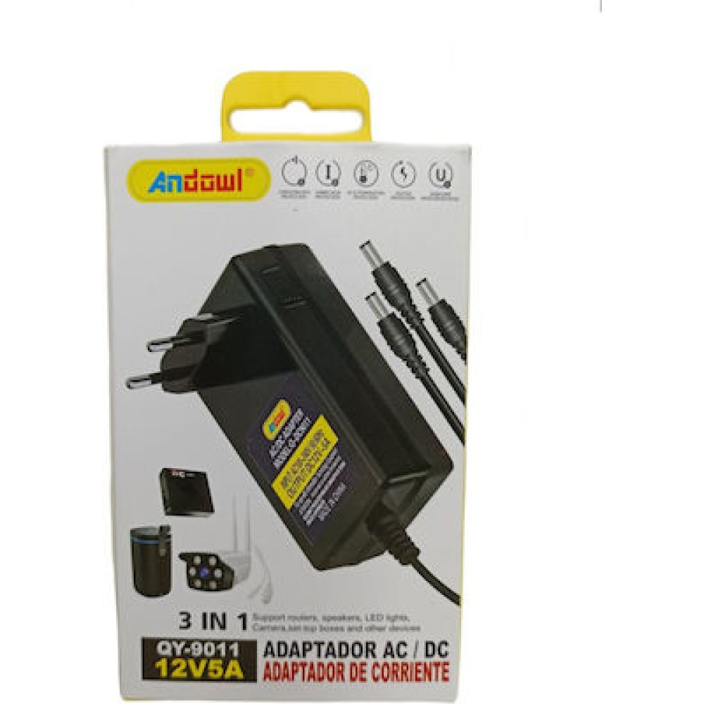 Andowl Power Adapter 12V 5A QY-9011