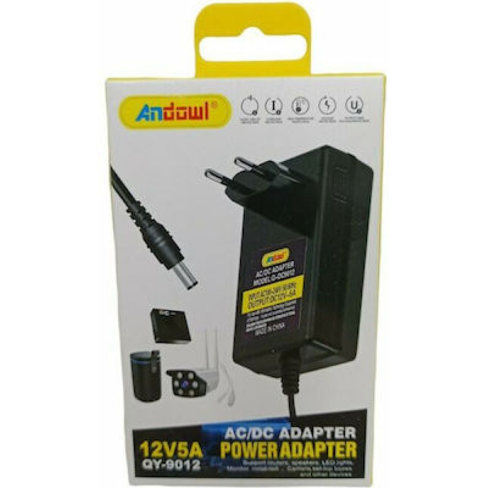 Andowl Power Adapter 12V 5A QY-9012