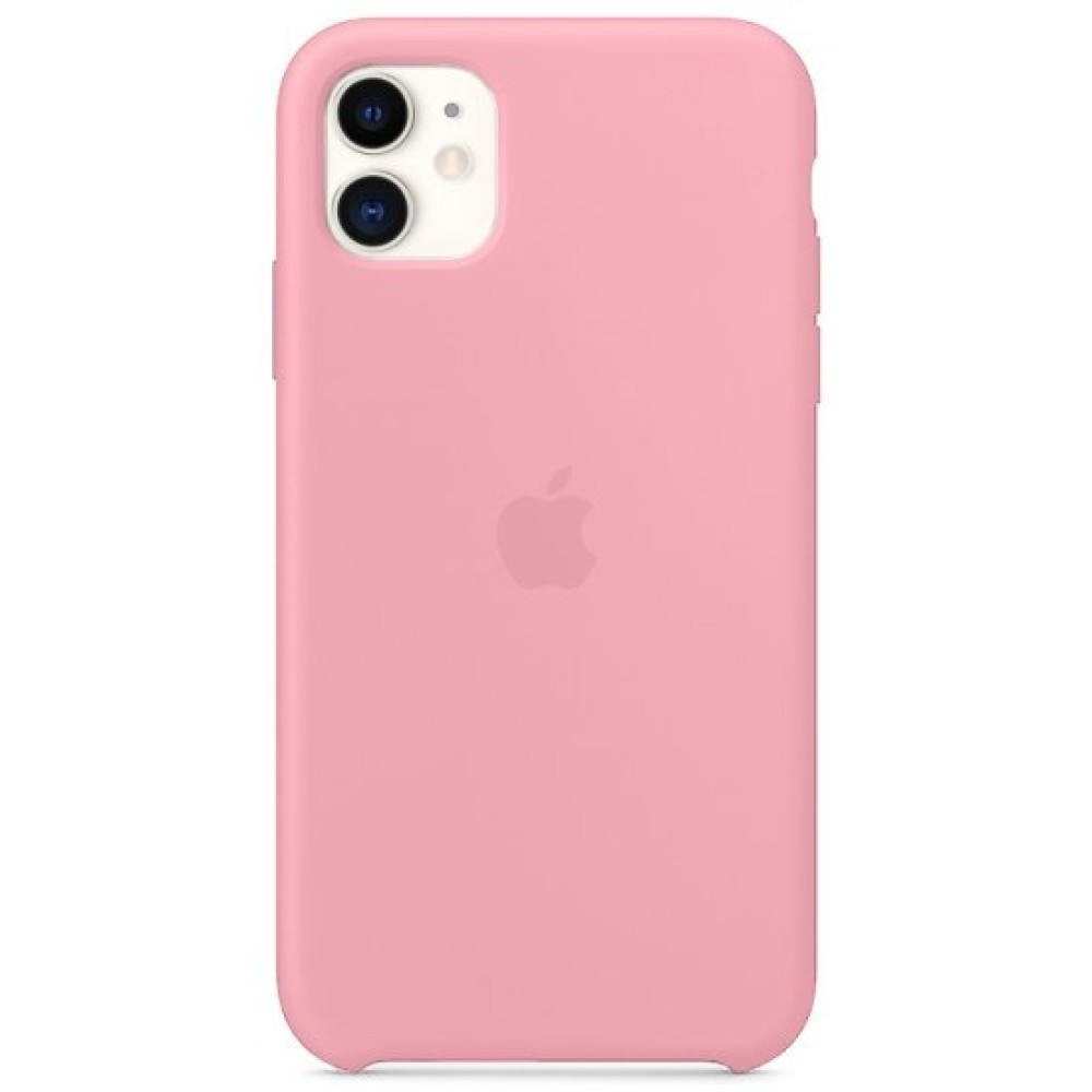 Back Silicon Cover Apple logo Iphone 12 Mini Rose Pink
