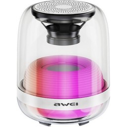 Awei Y386 Φωτιζόμενο RGB Ηχείο Bluetooth 5.1 Ισχυ 7W με Διάρκεια Μπαταρίας έως 6 ώρες Μαύρο