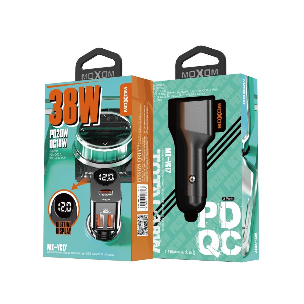 MOXOM Car Charger 38W MX-VC17
