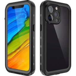 Redpepper Dot 360 Full Cover Πλαστικό Αδιάβροχη Μαύρο (iPhone 13 Pro Max)