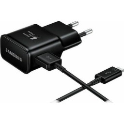 Samsung Φορτιστής με Θύρα USB-A και Καλώδιο USB-C 15W Μαύρος