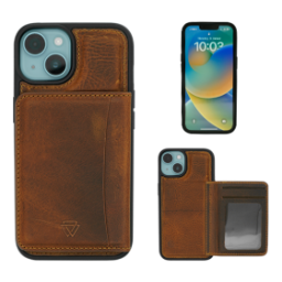 Wachikopa Case with Detachable Flip Cover iPhone 12 / ihone 12 Pro Brown