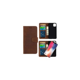 Wachikopa Case with Detachable Flip Cover iPhone 14 Plus Brown