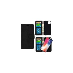 Wachikopa Case with Detachable Flip Cover iPhone 14 Pro Black