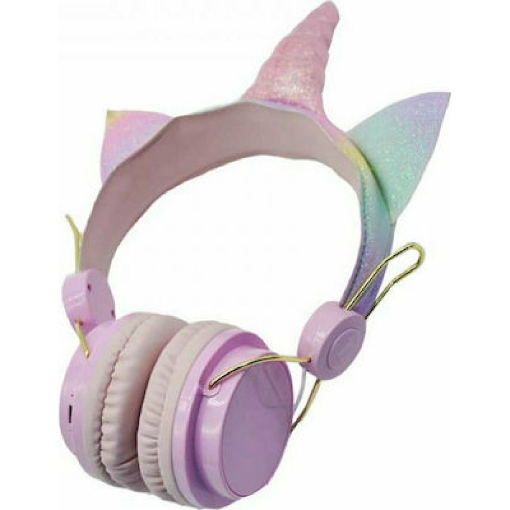 Wireless Headset Unicorn AH-808 pink