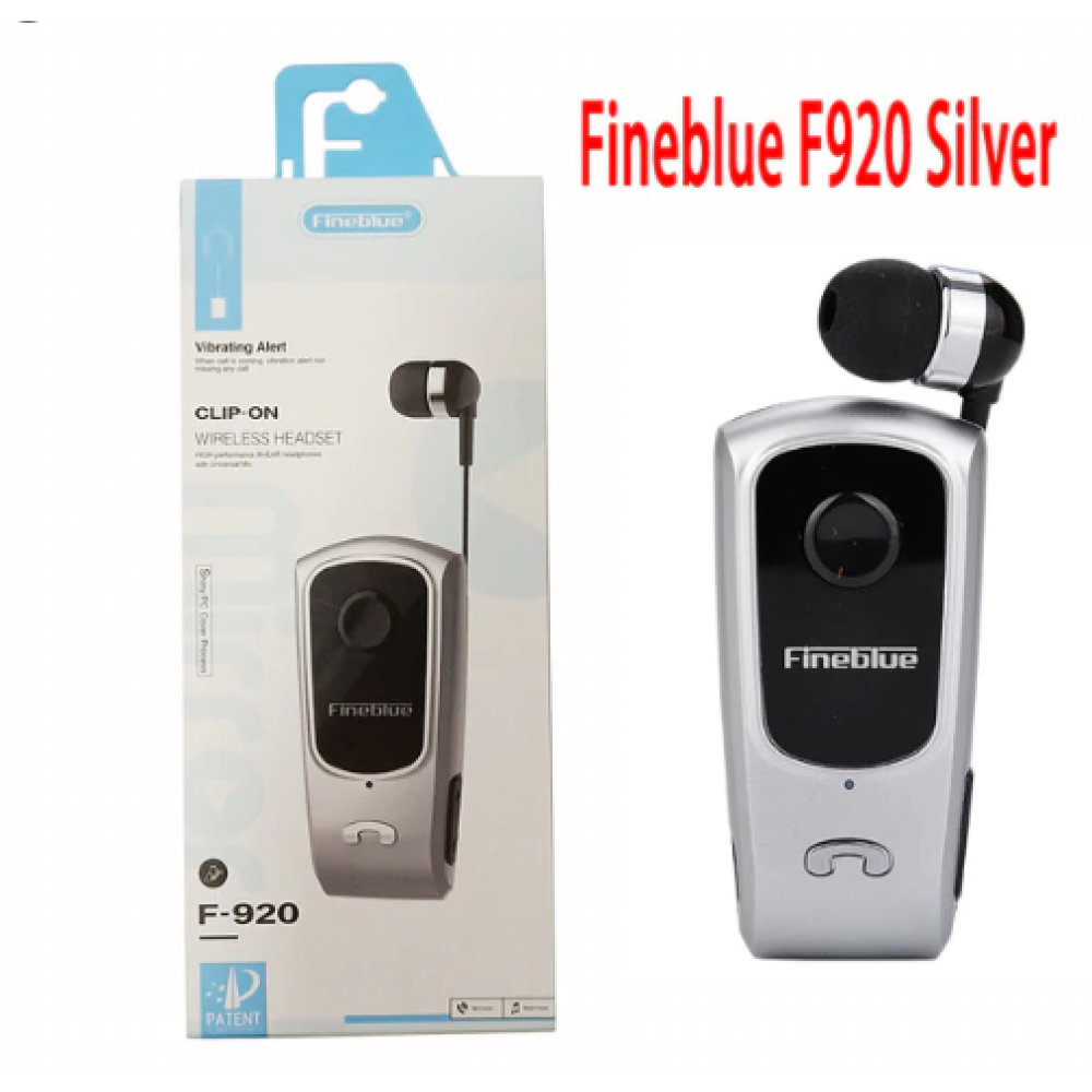 Bluetooth Wireless Headset Fineblue Clip-On F920