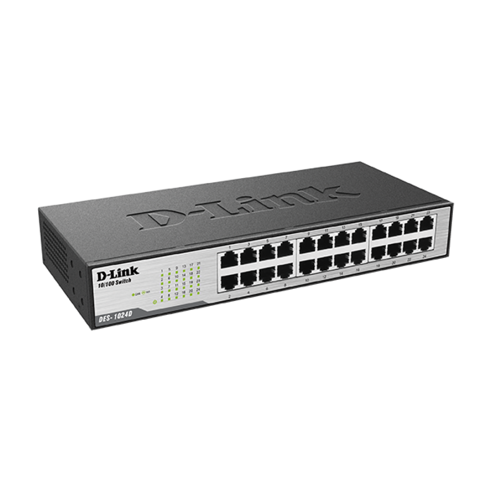 24 Port Fast Ethernet Desktop Switch DES-1024D